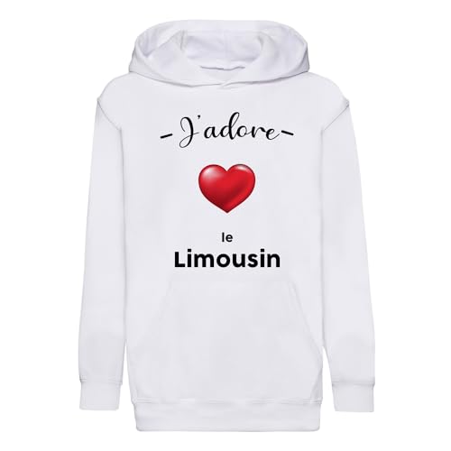 Sweat à capuche enfant Limousin Limoges en molleton premium haute durabilité