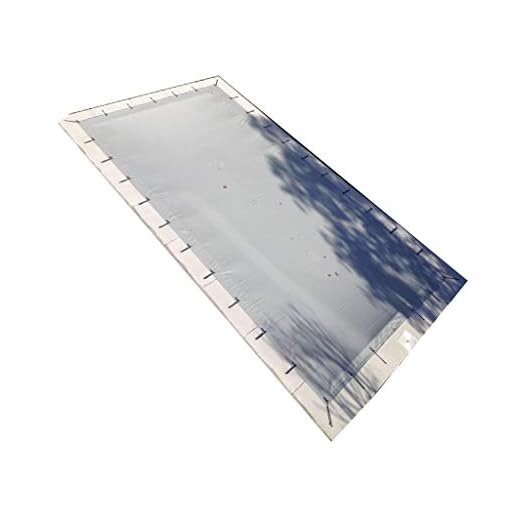 Cobertor De Invierno Para Piscina De 10.30 X 5.30 De Color Gris