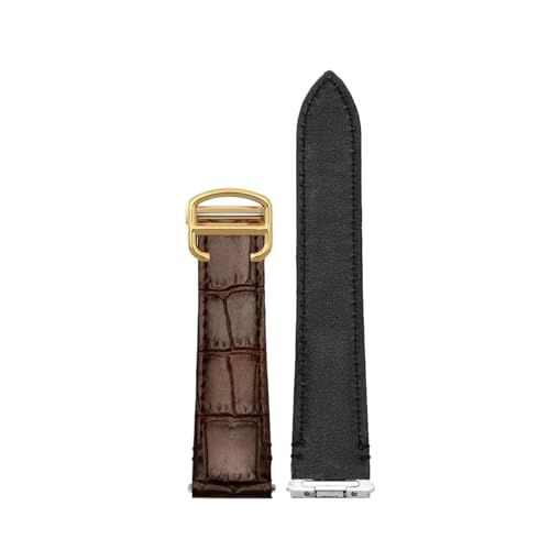 [-ł] 19mm 21mm NCbN[XU[Xgbv JeBG TgX NVbNX^C WSSA0009 WSSA0010 WSSA0018 SANTOS EHb`oh`F[ɑΉ(A-brown-gold,19mm)