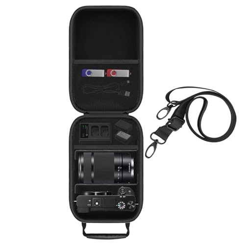 HESPLUS Hard Carrying Case Compatible with Sony Alpha a6400 / a6700 / a6600 / a6100 / a6500 / a6300 / a6000 Mirrorless Digital Camera (Case Only)
