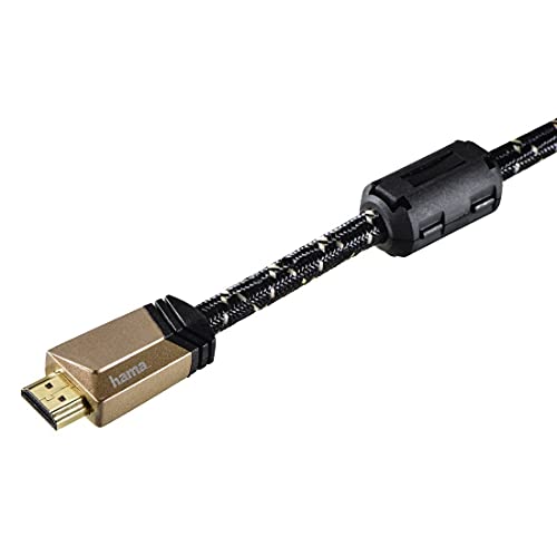 Hama HDMI Anschlusskabel [1x HDMI-Stecker - 1x HDMI-Stecker] 1.5m Schwarz