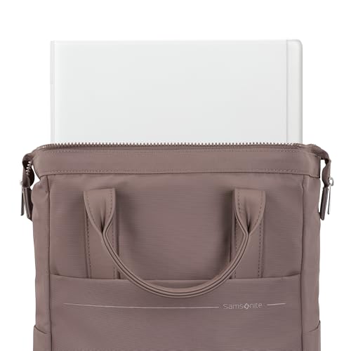 Samsonite Better Than Basics Convertible Backpack - Dual Carrying Options - Doctor-Bag Style Opening With Concealed Front Zipper - StackIt™ Strap Designed For Luggage Trolley - CHOCOLATE MAUVE - image 3