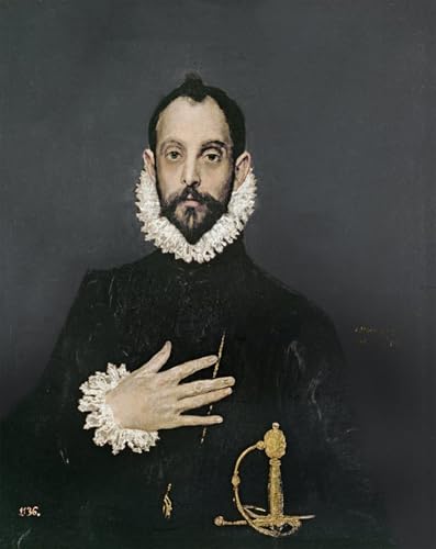 Tableaux Peinture sur Toile El Greco Gentleman Impression Artistique Premium 60x90