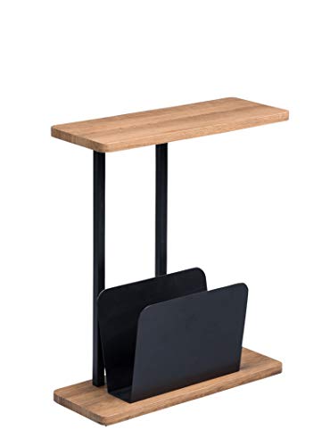 M2 Kollektion Alpha Beistelltisch, MDF, braun, 50x60x20