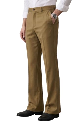 Image of Men's Trendy Bootcut Trousers - Modern Flared Fit | Premium Formal Pants