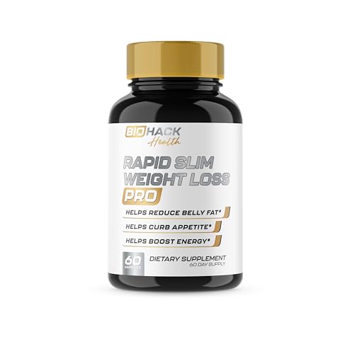 BioHack Health | #1 New Weight Loss Pills for Women & Men | Appetite Suppressant, Belly Fat Burner Supplement, Metabolism Booster, Carb Blocker | Diet Pills That Work Fast – 60 Servings