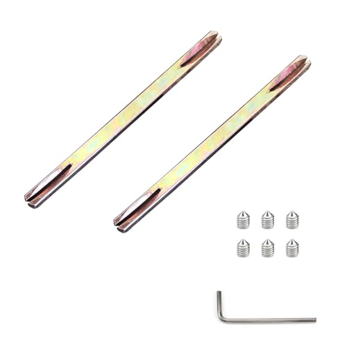 HASLED Ejes para Manillas de Puerta - 2 Piezas 8x130mm con Tornillos y Llave Allen - Barra Cuadrada para Cerraduras Multipunto - Repuesto Universal