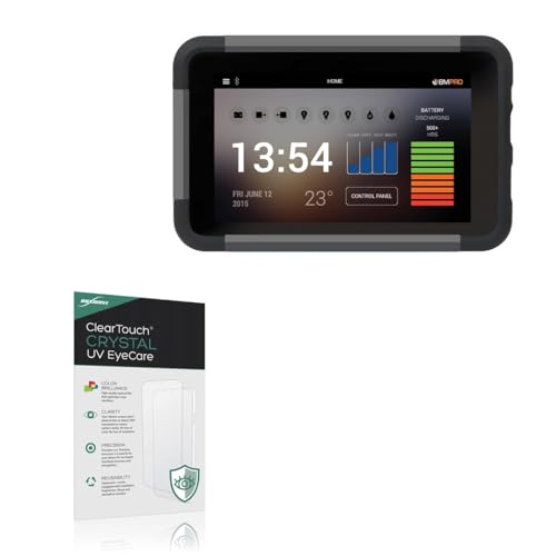 BoxWave Screen Protector Compatible With BMPRO JHub - ClearTouch Crystal Anti-UV EyeCare (2-Pack), Filters out Harmful Blue Light Reduce Fatigue