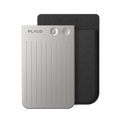 Image of Plaud Note AI Voice Recorder Device /Dictaphone w /Case App Control AI Transcribe & Summarize Support 112 Languages 64GB Digital Audio Recorder Note Taker for Lectures Meetings Calls, Silver