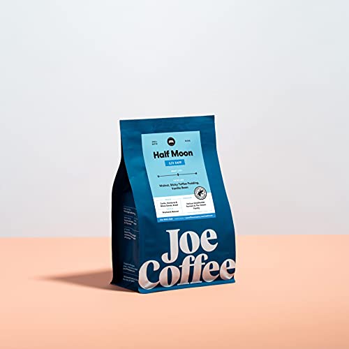 Joe Coffee Company, Half Decaf Half Regular Coffee Beans, Medium Roast, Chemical Free Decaffeination Process, Whole Bean, 12 Oz Bag #TOP1