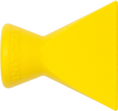 Loc-Line Acid Resistant Coolant Hose Component, Yellow Polyester, Flare Nozzle, 1" Width, 1/4" Hose ID (Pack of 2)