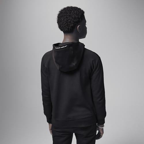 Jordan Dri-FIT Sport Big Kids' Statement Hoop Fleece Full-Zip Hoodie (95D273-023, Black)2