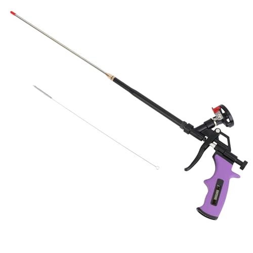 Schaumpistole PU Schaumpistole DAFEIKE Schaumpistole Bauschaum Ausfahren 63cm Sprühschaum Isolierung Pistole Lila
