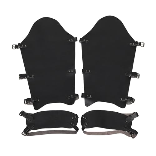 Couvre-jambes médiéval pirate guêtres simili cuir cosplay homme femme
