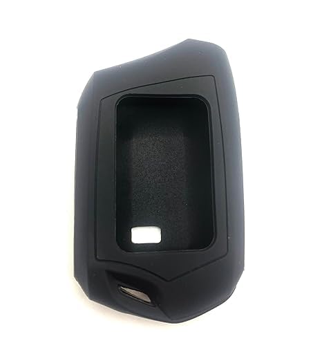 COEOPNC RFX-2WT9-FM T9 Key Silicone Sleeve Waterproof Dirt Tolerance Parts Durable Black 2WT9R for Compustar FM 2-Way 3000-FT LCD 4 Side Buttons Silicone Shell only New