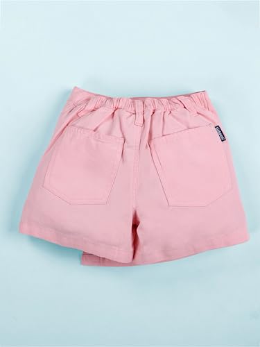 Image of KiddoPanti Girls Denim Over Lap Shorts