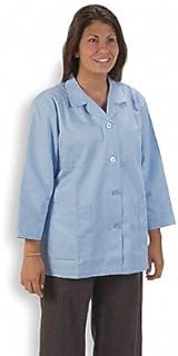 Collared Lab Jacket, Female, L, Light Blue