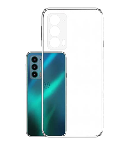 Image of Soft Flexible Silicone Back Cover Compatible with (Motorola Edge 20, Transparent Case)