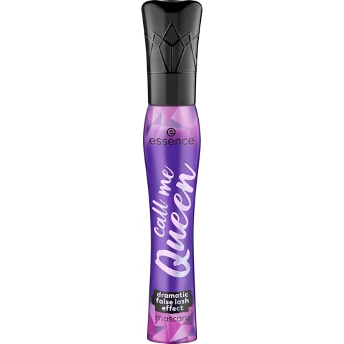 Image of Essence call me Queen dramatic false lash effect mascara, mascara, black, length, volume, elastomer brush, 11.5 ml (Pack of 2)