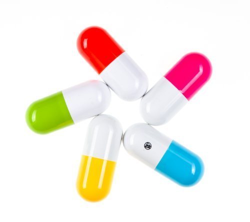 Bolígrafos en forma de cápsula de medicamento, un regalo genial para farmacéuticos, médicos o enfermeros, tinta negra