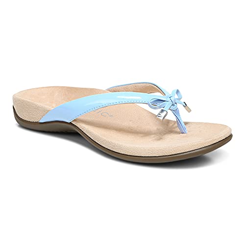 Image of Vionic Women's Rest Bella Toe Post Sandal- Supportive Ladies Orthotic Sandals that include Three Zone Comfort with Arch Support- Flip Flop for Ladies, Medium and Wide Width Size 5-12