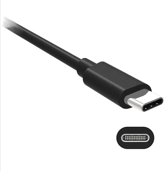 Image of Original Super Fast Turbo PD C-Type USB Compatible with Motorola Edge 60 Pro, Fusion, Edge 50 Fusion, Razr 50 Ultra, Moto G54, E40 & Other USB-C Devices - Black | 65 Watt