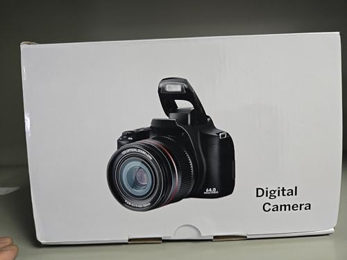 72MP 4K Digitalkamera mit 12X Optischem Zoom, WLAN, Autofokus & 3-Zoll-Flip-Bildschirm, Digitalkamera für Fotografie & Video, 2 Akkus + 32GB SD-Karte – Ideale Kamera für Anfänger & Vlogger