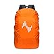 MUSIIN Wasserdichter Regenschutz für Rucksack, 45 l, reflektierende Rucksackhülle mit Aufbewahrungstasche, schützt Musikinstrumente und Ausrüstung vor Regen, für Wandern, Reisen, Camping (Orange)