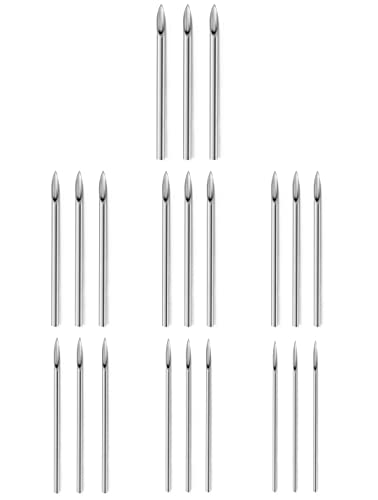 Vsnnsns Piercing Needles 10G 12G 13G 14G 16G 18G 20G 316L Surgical Steel Piercing Needles for Nose Septum Lip Tongue Belly Eyebrow Rings Cartilage Tragus Helix Rook Conch Earrigns Piercing Needles