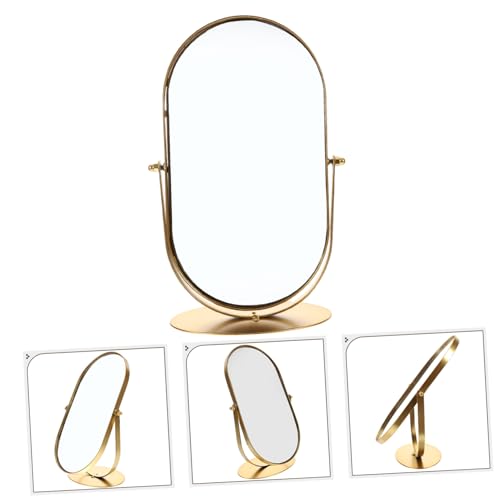 Miroir de coiffeuse vintage stable avec socle antidérapant pour table