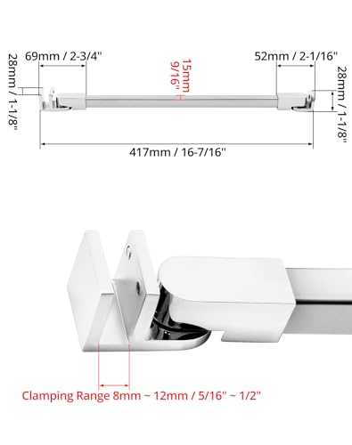 Barre de stabilisation douche 40cm pour rénover une salle de bain - 6