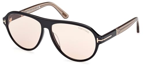 Tom Ford Sunglasses FT 1080 01E Shiny Black/Beige
