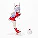 Kafuu Chino Figur, Kaninchenohren Weihnachtsversion, ist die Ordnung, die eine Kaninchen-Action-Figur mit Weihnachtshut Tippy-Accessoires, stehender Haltung, PVC Material Anime Junge Mädchen Puppe for