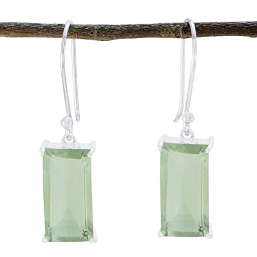Boucle d'oreille en argent vert améthyste pour illuminer vos tenues bohèmes chic