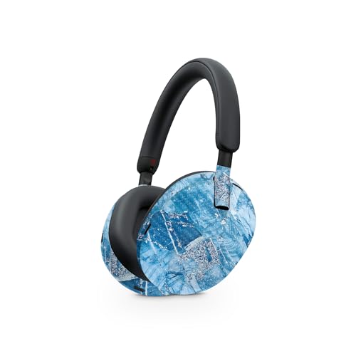Image of MightySkins Carbon Fiber Skin Compatible with Sony WH-1000XM5 Headphones - Winter Rock | Protective, Durable Textured Carbon Fiber Finish | Easy to Apply