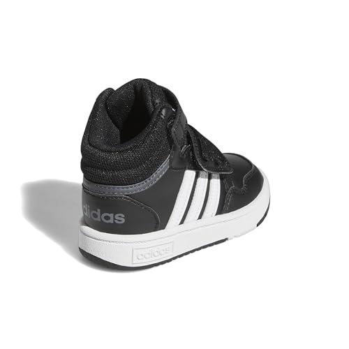 adidas Toddler Hoops 3.0 Mid Core Black/White/Grey Six 8.5K3