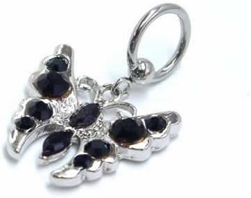 [グリーンピアッシング] ボディピアス 14G メンズ アゲハ蝶 キャプティブ ビーズ リング CBR クローザーリング (内径)