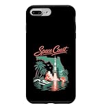 Installazione facile Custodia per iPhone 7 Plus/8 Plus Space Coast Surfer Rocket lancio Surf