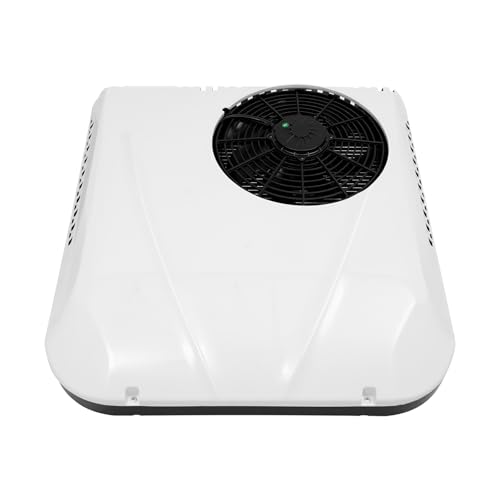 YUASDUU RV Air Conditioner, 12V Rooftop Air Conditioner for Heater and Cooling 12V RV AC Unit with Panel or Remote Control 45DB Ultra-Quiet for RVs Trucks Vans Campers Tractor
