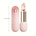MooGlamor 3 Pcs Flower Lipsticks Clear Jelly Lip Tint Set with Temperature Change Color and Moisturizing Lip Gloss for Women Gift