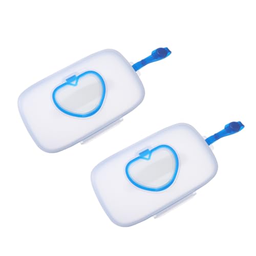 Cabilock 2stücke Tragbare Feuchttücherbox Aus Geruchsneutralem Umweltfreundlichem Für Babypflegetücher Nachfüllbar Praktisch Für Unterwegs Wiederverschließbar Und Langlebig