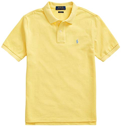 Ralph Lauren Polo Boys' Classic Cotton Mesh Polo Shirt (OasisYellow, M)