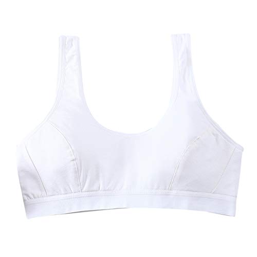 DYNWAVE Sutiã esportivo para meninas adolescentes para ioga fitness, Branco, as described