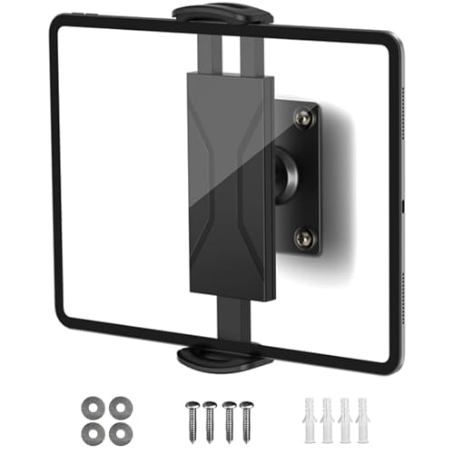 Lichamp Tablet Stand 360 Adjustable Wall Mount Wall Holder for 4.7-13 Devices Compatible with Kindle iPad iPhone Galaxy for Tablet Wall Mount for Kitchen Gym Office