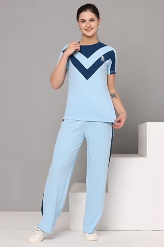 Image of Women's Activewear Set | Stylish Two Piece Track Suit with Printed Top & Jogger Pants | Ideal for Sports, Gym & Casual Outfits