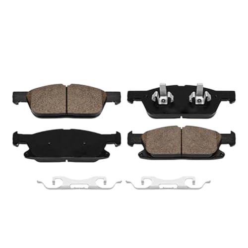 Image of Detroit Axle - Front Brake Pads for 2019-2024 Ford Edge 2019-2021 Lincoln Nautilus, Ceramic Brake Pads with Hardware 2020 Replacement