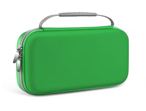 ivoler Funda Compatible con Nintendo Switch 2, Estuche de Transporte con 12 Cartuchos de Juego, Funda Protectora rígida de Viaje para Consola Nintendo Switch 2 y Accesorios - Verde