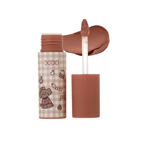 XIXI BOX リップティント ミラーティント 保湿 グリッター高発色 長時間持続 マスクにつかない ツヤグロス効果 5色セット #4テラコッタ