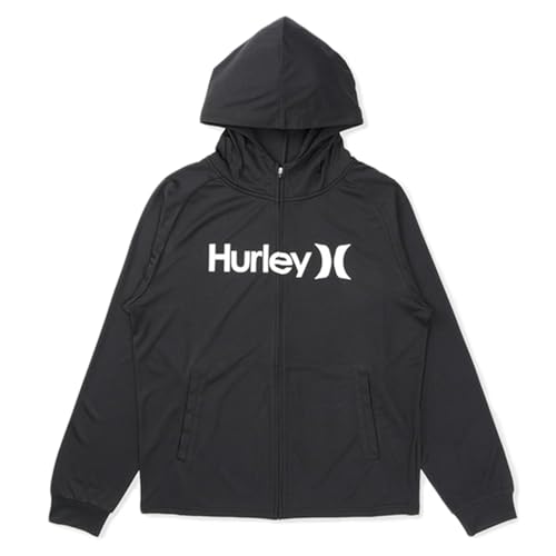 [Hurley] �����Y ���f�B�[�X ���� RASH ZIP OPEN HOOD O&O UV�J�b�g ���b�V���K�[�h ���O���΍� ���Ă��h�~ rashzip MSRG261052 BLK XL
