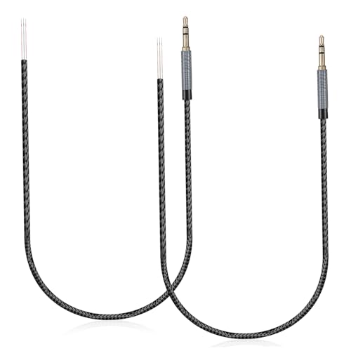Cable de audio balanceado 3.5mm para auriculares 2pcs miniatura 1